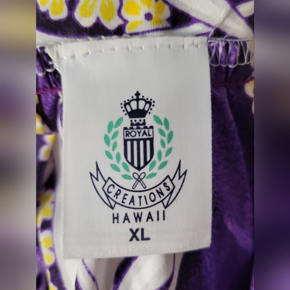 NWOT Authentic Royal Creations Hawaii Floral Purple MuuMuu - Picture 4 of 5